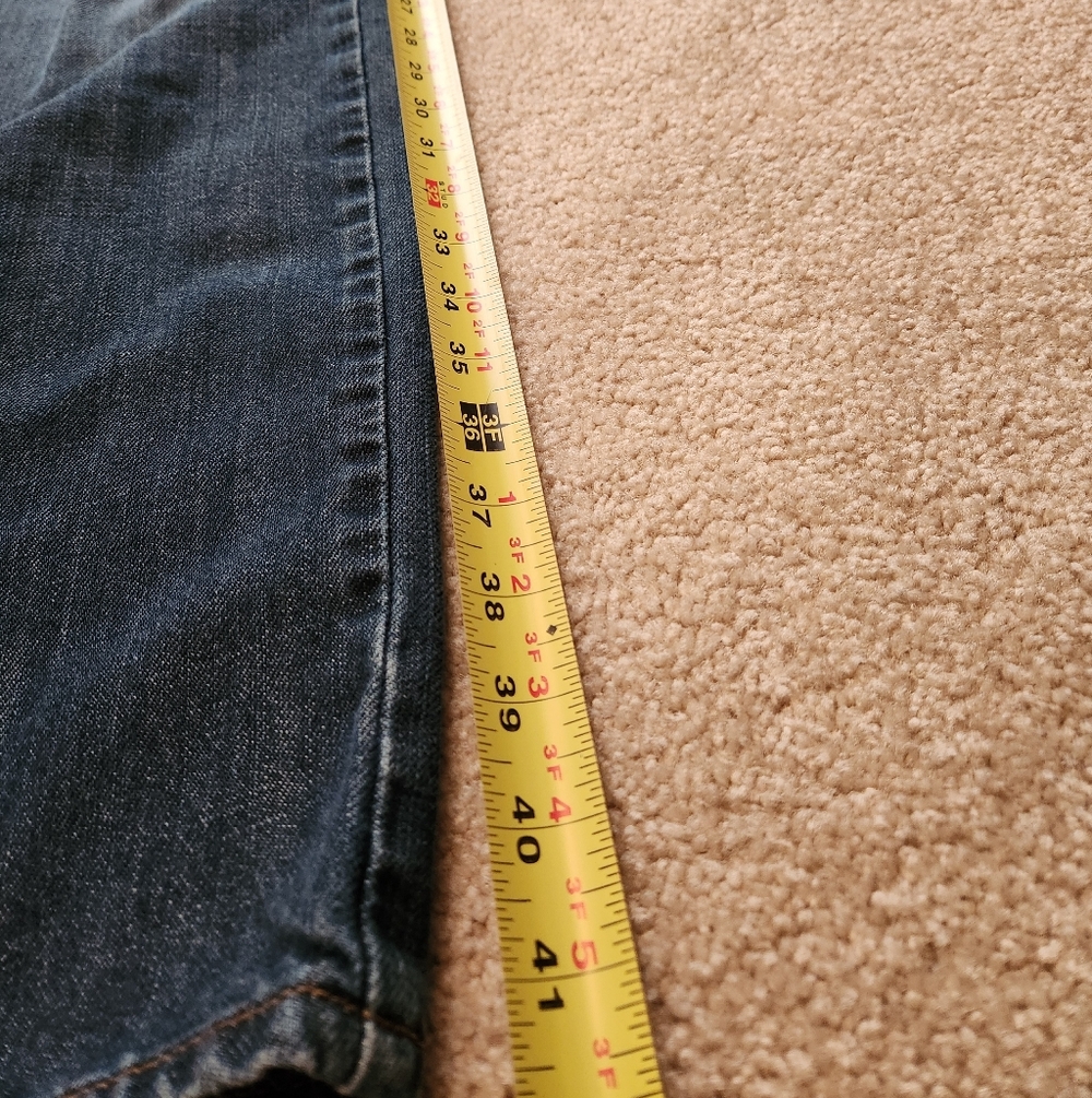 Lucky Brand 181 Relaxed Straight Mid-rise Men's Blue Jeans - Size 38x32 - Picture 8 of 11